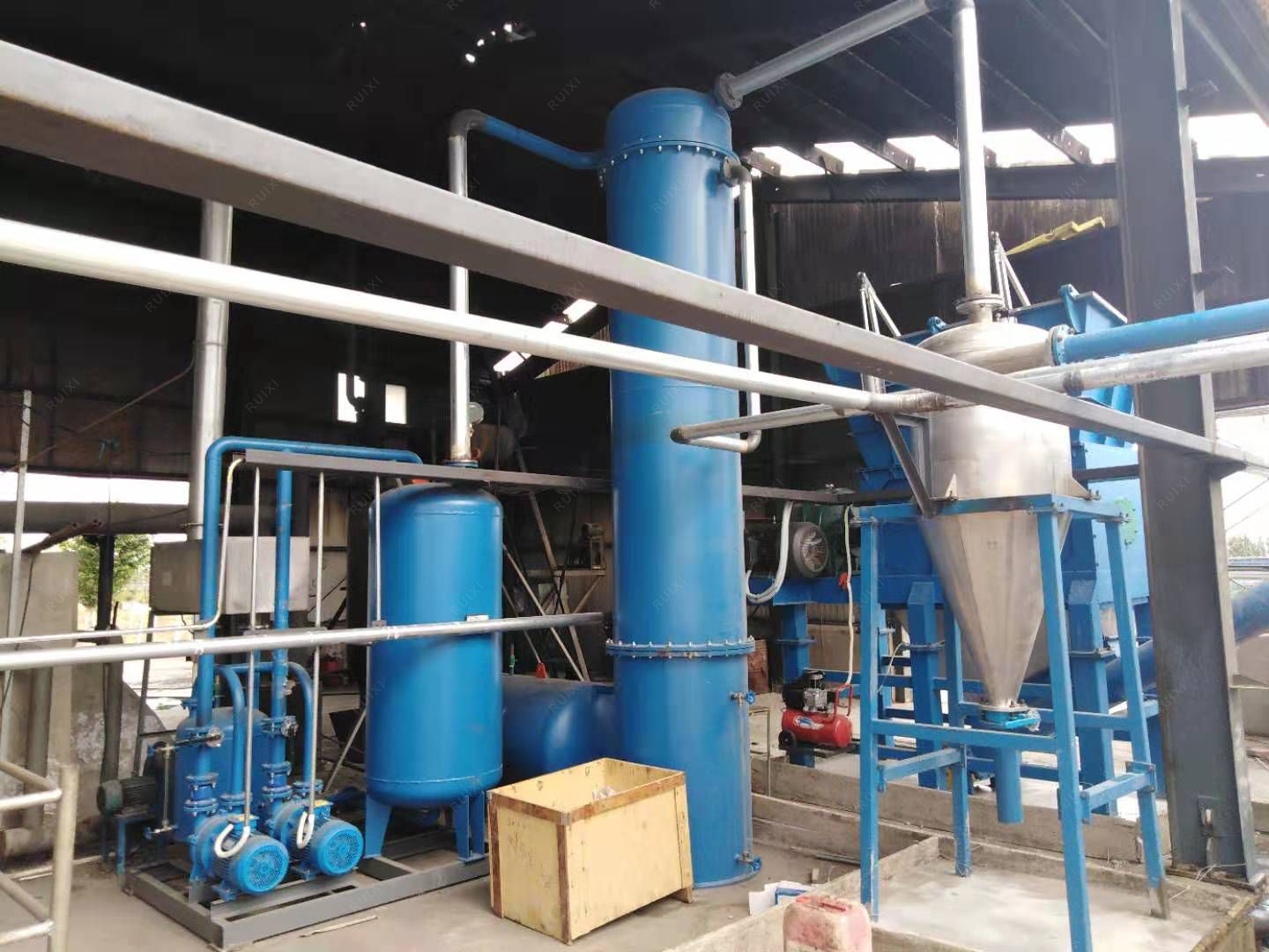 4 tons/batch meat and bone meal machine with oil press and waste gas treatment devices in South Korean