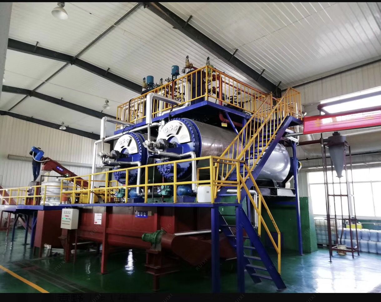 Two sets 3 tons per batch chicken giblet meal production line in Fujian of China